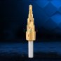 Triangle HSS Spiral Grooved Step Drill Bit Hole Cutter Titanium Coated 4-12mm em