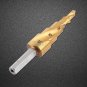 Triangle HSS Spiral Grooved Step Drill Bit Hole Cutter Titanium Coated 4-12mm em