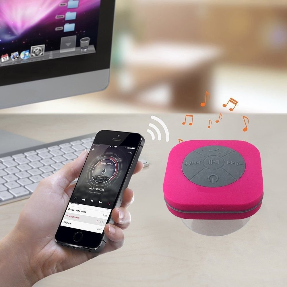 Bluetooth Speaker Handsfree Wireless Wall Car Shower Waterproof Stero Bass Music