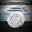 12V Marine Boat Transom White LED Stainless Steel Anchor Stern Navigation Light
