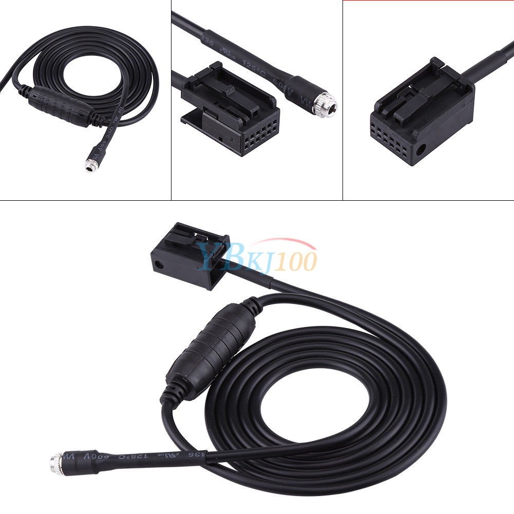 Car Female Aux Adapter Cable For BMW E85 E86 Z4 CD X3 E83 12 Pin Line For Ipod