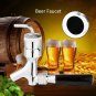 Beer Faucet Draft Chrome Shank w/ Elbow 1-2/5"X3/16" Brass Tap For Kegerator coi