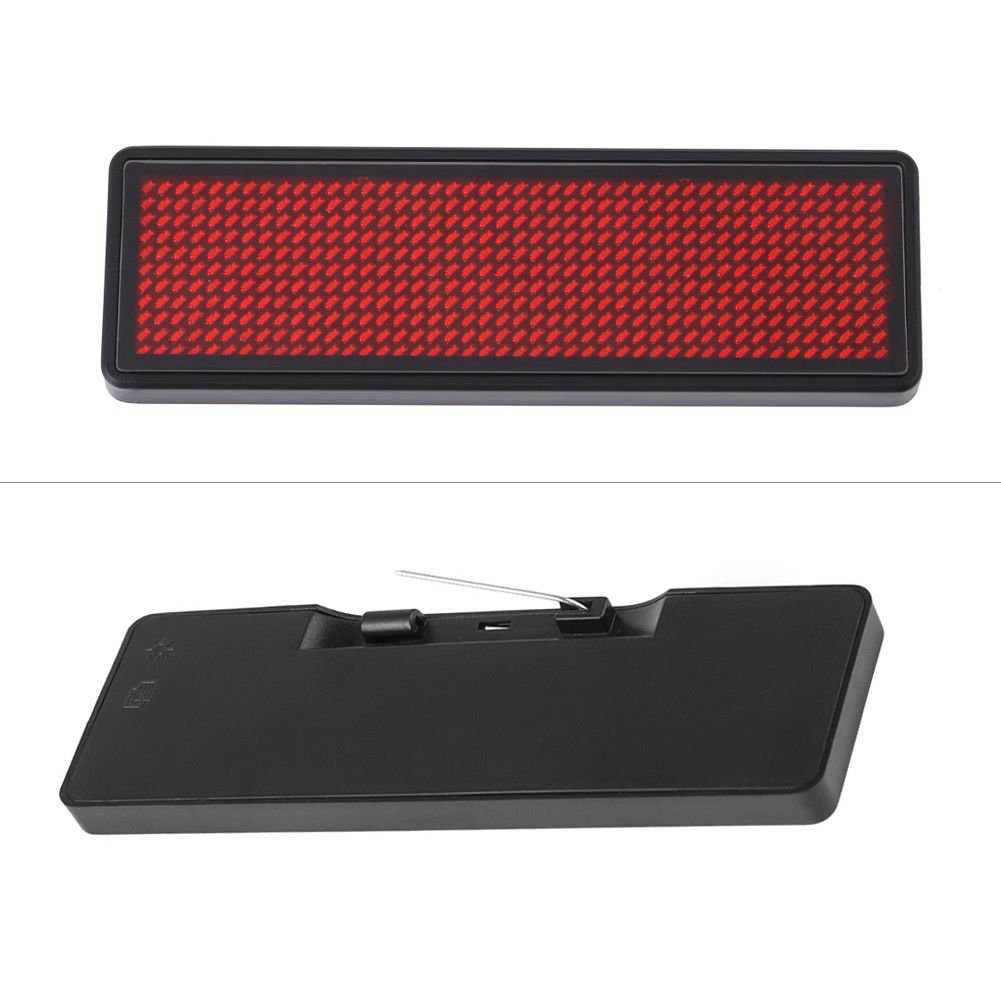 Programmable RED LED Scrolling Sign/Name Badge/Message Tag Display Board Fine