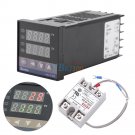2 Way Alarm REX-C100 110-240V 0~1300℃ Digital PID Temperature Controller Kits ei