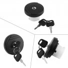 1x Black Petrol Diesel Fuel Tank Locking Cap w/ 2 Keys for Transit MK6 2000-2006