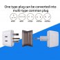 AU UK US EU Plug 3 in 1 Travel Charger Charging Socket Power Adapter Converter