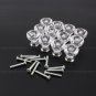 12pcs 25mm Diamond Shape Crystal Glass Cabinet Knob Cupboard Drawer Pull Handle