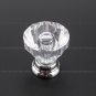 12pcs 25mm Diamond Shape Crystal Glass Cabinet Knob Cupboard Drawer Pull Handle