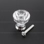 12pcs 25mm Diamond Shape Crystal Glass Cabinet Knob Cupboard Drawer Pull Handle