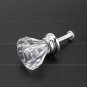 12pcs 25mm Diamond Shape Crystal Glass Cabinet Knob Cupboard Drawer Pull Handle