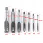 7x M3 M4 M5 M6 M8 M10 M12 Metric Steel Hand Screw Thread Tap Threading Tools Set