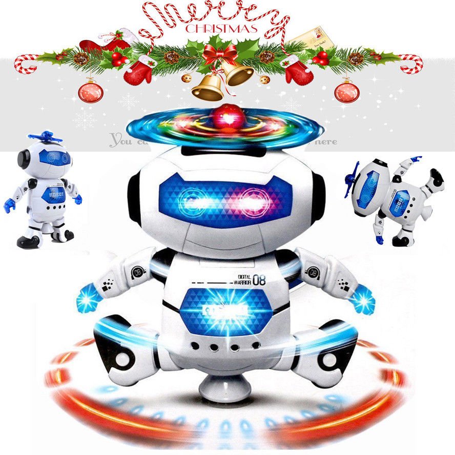 Electronic Walking Dancing Smart Space Robot Astronaut Kids Music Light Toy Gift