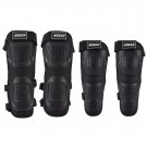 BSDDP 4pcs Motorcycle Motocross Elbow Knee Pads Protector Shin Guard Armors Set