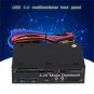Multi Function 5.25" Media Dashboard PC Front Panel USB e-SATA Audio Card Reader
