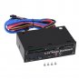 Multi Function 5.25" Media Dashboard PC Front Panel USB e-SATA Audio Card Reader