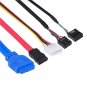 Multi Function 5.25" Media Dashboard PC Front Panel USB e-SATA Audio Card Reader