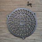 FANTASTIC ROUND CAST IRON VICTORIAN STYLE GRILL AIR VENT COVER CB5