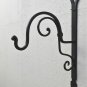 Beautiful Handmade wrought iron heart shaped hanging basket wall bracket HWB