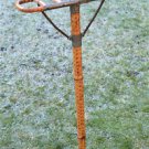 Original antique gentlemans shooting stick walking stick cane seat bamboo brass