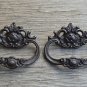 Pair French Rococo cast iron drawer pull furniture handle cabinet AL18