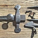 FANTASTIC WROUGHT IRON CUPBOARD LATCH LOCK COUNTRY ANTIQUE RUSTIC DOOR WH19