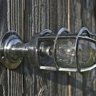 OCEAN LINER POLISHED METAL CAGED PASSAGEWAY LIGHT CEILING WALL LAMP OLFMC N