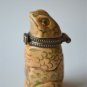 LOVELY HANDCARVED BOVINE BONE LUCKY FROG BOX TRINKET BOX PILLBOX SNUFFBOX