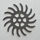 Cast iron agricultural cog garden art sun shape design saw blade wall decor