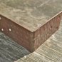IRON ANTIQUE STYLE BUTCHER BLOCK BOX CHEST CORNER PLATE WH18