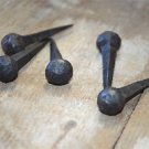 Set of 5 handmade ball head wrought iron nails door stud hanger IN3