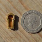 SMALL VINTAGE BRASS KEYHOLE ESCUTCHEON INSERT VICTORIAN STYLE KEY HOLE ES6