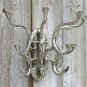 SUPERB LARGE OCEAN LINER SWIVEL MULTIPLE COATHOOKS RACK COAT HOOK DOOR WALL MH1