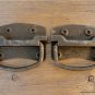 PAIR OF ANTIQUE STYLE HEAVY DUTY IRON BOX CHEST COFFER HANDLE LIFTING PLATE BH4