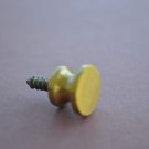 Small vintage brass screw in furniture knob pull handle drawer door MZ4