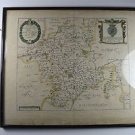 Original antique map of Worcester and its hundreds by Richard Blome 1673
