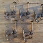 Set of 5 superb large cast iron Griffin coat hook wall hanging coathooks AL70