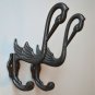 A pair of Arts & Crafts cast iron heron coathook wall door hanger coat hook AL46