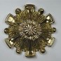 Beautiful Regency brass ormolu roundel mount mirror furniture emblem SMB3