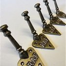 SET OF 5 FANTASTIC RAF WALL COAT HOOKS CAST IRON DOOR HANGER HOOK
