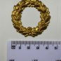 Original antique pressed brass furniture mount mirror cartouche emblem H11
