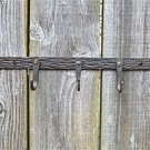 BEAUTIFUL HAND WROUGHT IRON MEDIEVAL HANGING HOOK BAR RACK COAT HOOKS M1