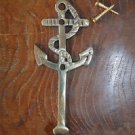 Solid brass antique style nautical ships anchor coathook wall hook hanger 2017