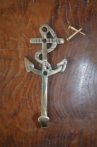Solid brass antique style nautical ships anchor coathook wall hook hanger 2017