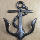 Vintage cast iron ships anchor coathook coat hook hanger nautical AL60