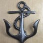 Vintage cast iron ships anchor coathook coat hook hanger nautical AL60