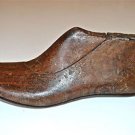 Antique carved wooden cobblers shoe last shoemaker shaper wood foot LM15