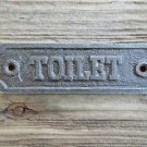 SOLID ANTIQUE STYLE CAST IRON TOILET DOOR SIGN DOOR PLAQUE WH14