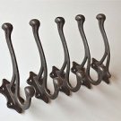A set of 5 Victorian cast iron coathook wall door hanger coat hook AL11
