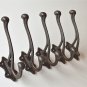 A set of 5 Victorian cast iron coathook wall door hanger coat hook AL11