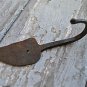 A HANDBEATEN WROUGHT IRON TOADSTOOL HOOK COATHOOK HOOK HANGER RACK BL6